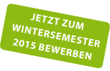 Jetzt zum Wintersemester 2016/2017 bewerben